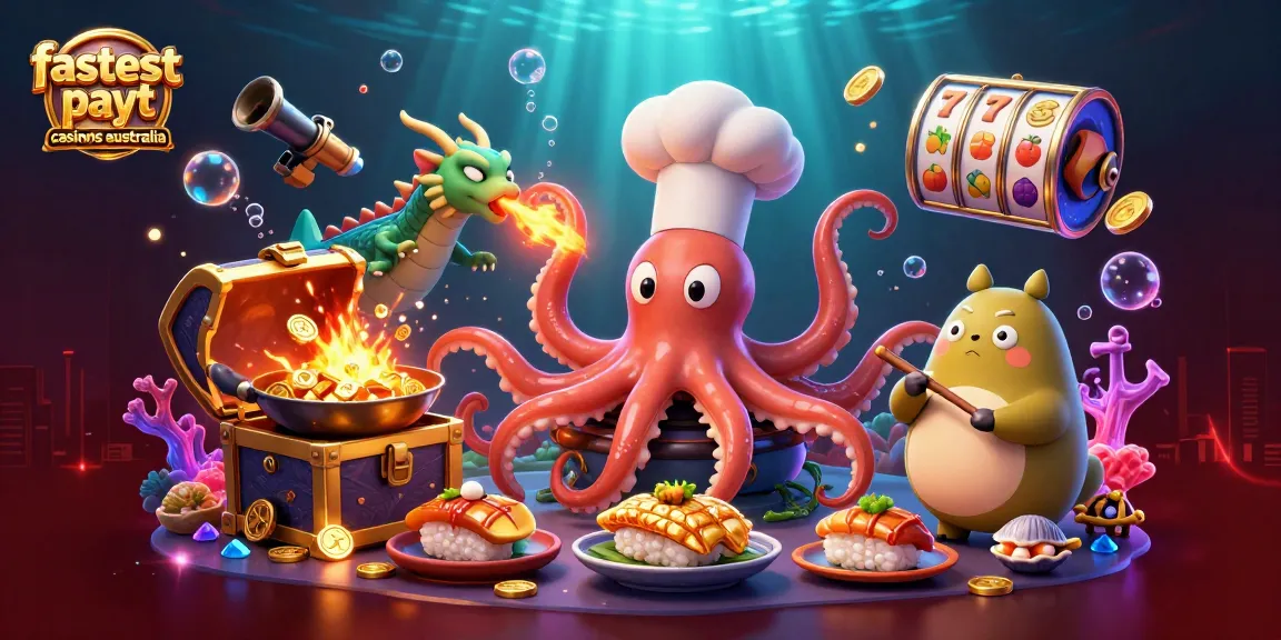 Experience the thrill of winning at the fastest payout casinos Australia with vibrant 3D casino characters.